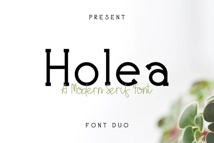 Пример шрифта Holea #1